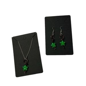 Green star jewelry set